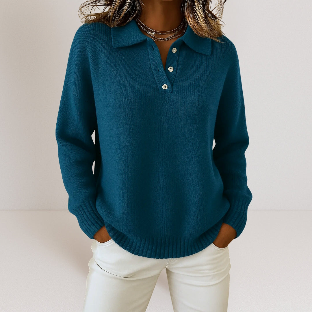 Knit Sweater Collared — view 2