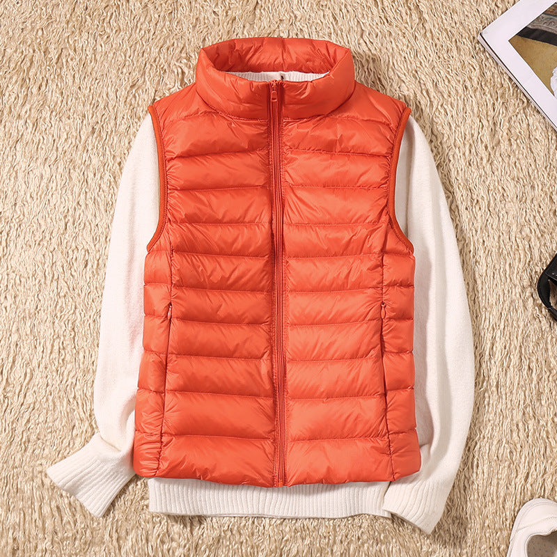 Padded Gilet Lightweight Stand Collar Sleeveless — view 10
