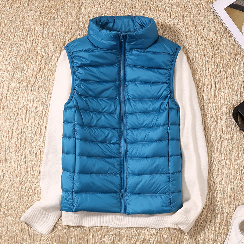 Padded Gilet Lightweight Stand Collar Sleeveless