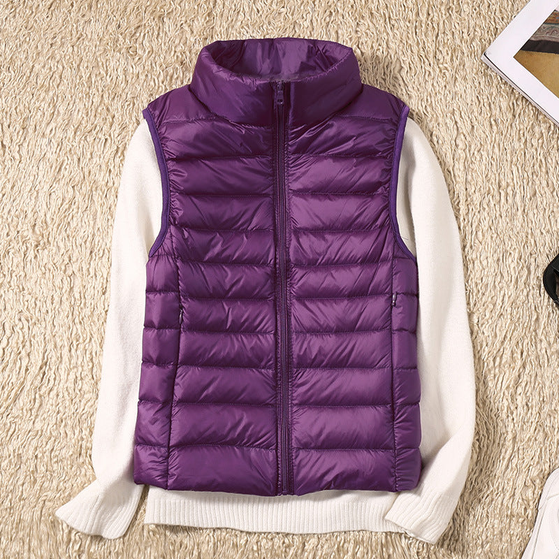 Padded Gilet Lightweight Stand Collar Sleeveless — view 8