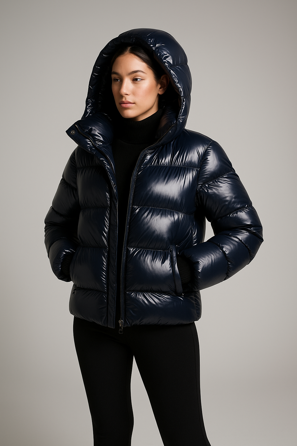 Puffer Jacket Glossy Slim Fit — view 2