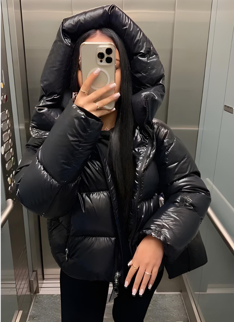 Puffer Jacket Glossy Slim Fit — view 3