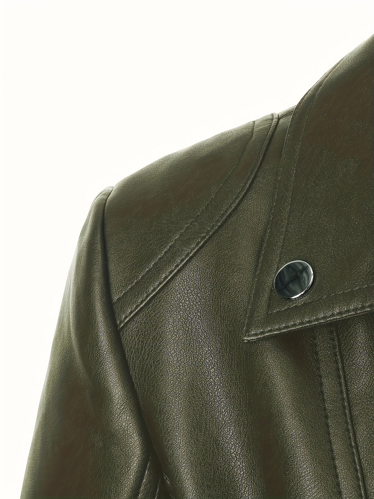 Biker Jacket Faux Leather Asymmetric Zip — view 7