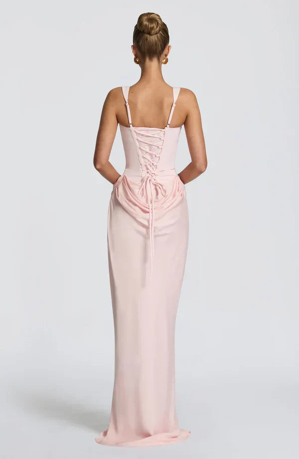 Maxi Dress Satin Corset Draped — view 19