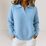 Knit Sweater Collared