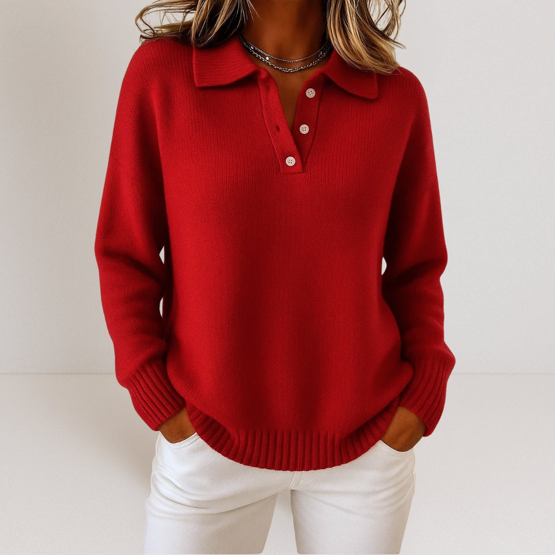 Knit Sweater Collared — view 3