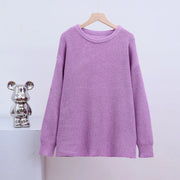 Chunky Knit Sweater Round Neck Oversized — view 7