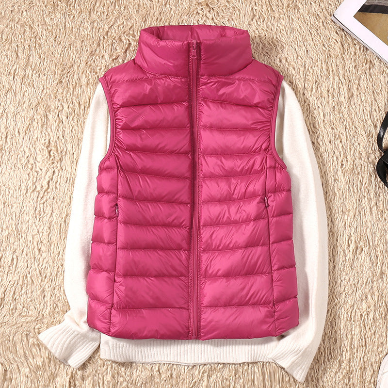 Padded Gilet Lightweight Stand Collar Sleeveless — view 9