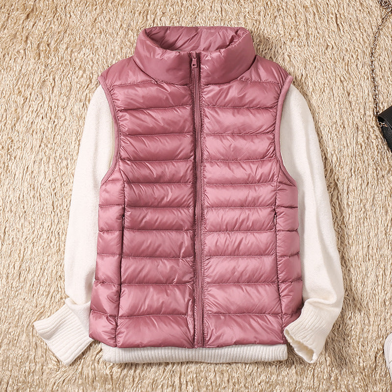 Padded Gilet Lightweight Stand Collar Sleeveless — view 4