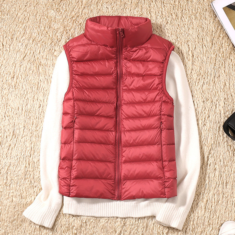 Padded Gilet Lightweight Stand Collar Sleeveless — view 5