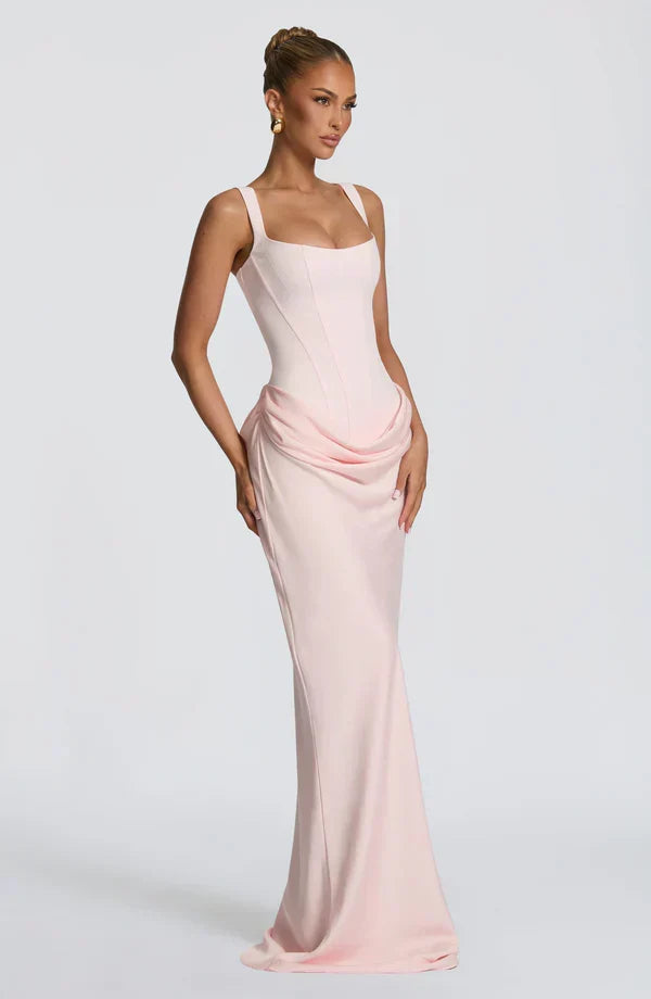 Maxi Dress Satin Corset Draped — view 21
