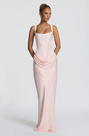 Maxi Dress Satin Corset Draped — view 18