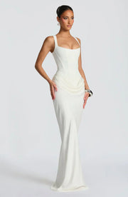 Maxi Dress Satin Corset Draped — view 13