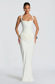 Maxi Dress Satin Corset Draped — view 12