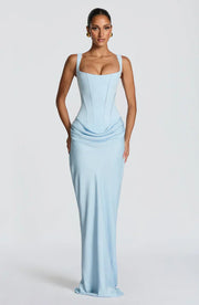 Maxi Dress Satin Corset Draped — view 4
