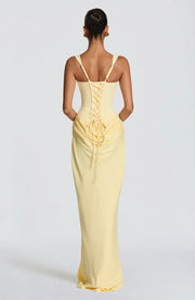 Maxi Dress Satin Corset Draped — view 3