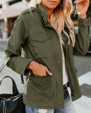 Utility Jacket Cotton Snap Pockets — view 2